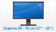 Skærme 69 to 76 cm(27'' to 30'')